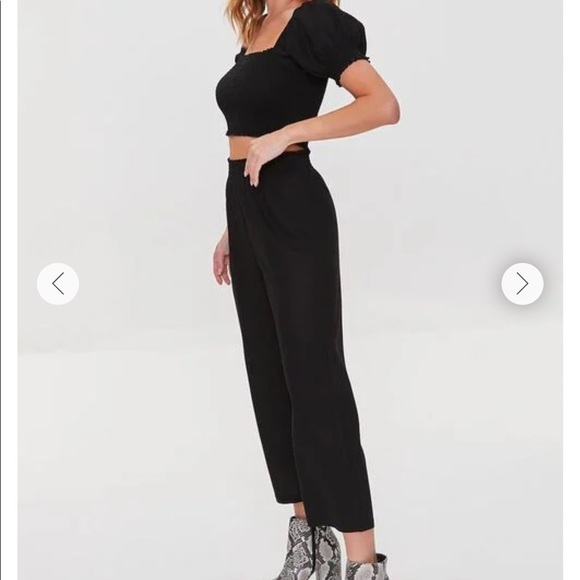 Forever21 Smocked Crop Top and Gaucho Pants Set-NWT! - Picture 2 of 5